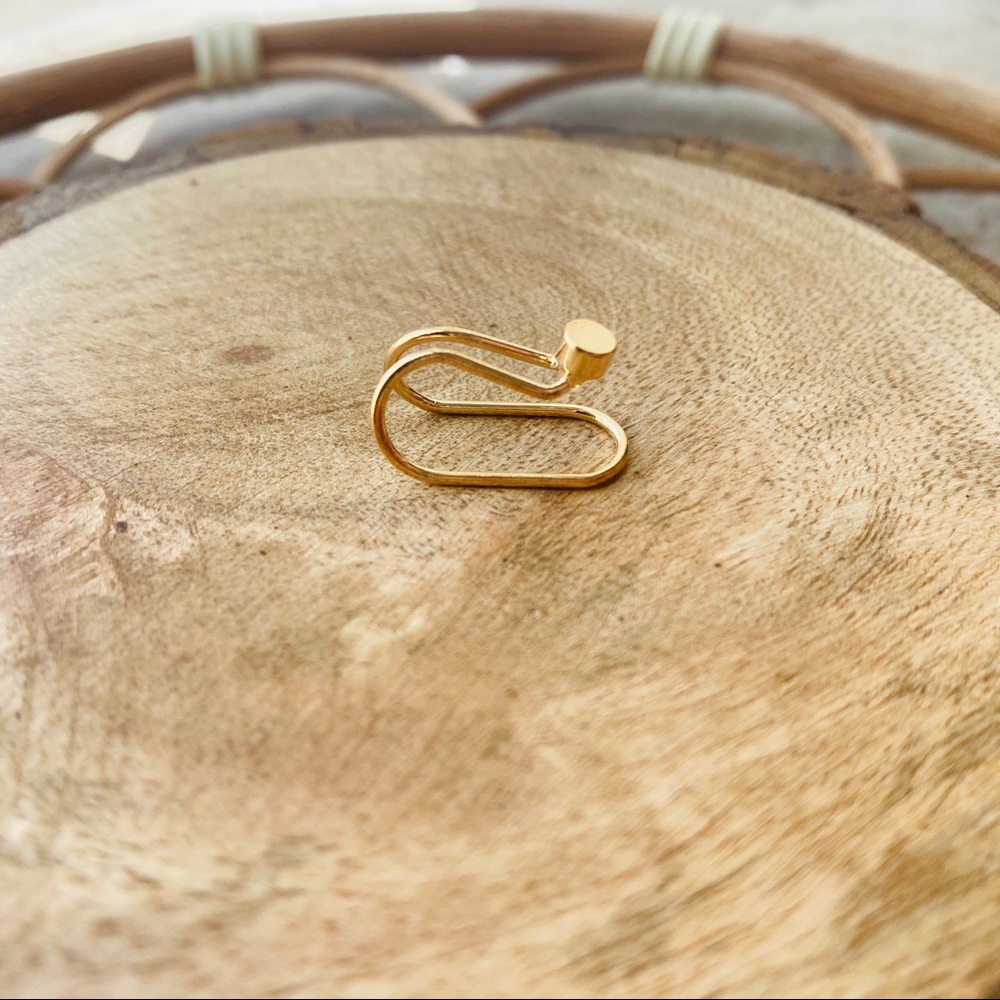 Dainty Goldtone Ear Cuff